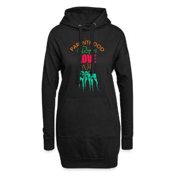 Adoption Day, Parenthood Requires Love Not DNA - Hoodie-Kleid - Schwarz - Vorne