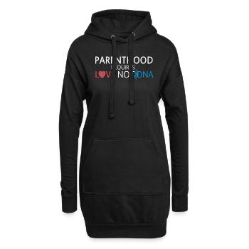 Adoption Day, Parenthood Requires Love Not DNA - Hoodie-Kleid - Schwarz - Vorne