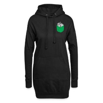 Tracteur de poche agricole agricole - Sweat-shirt à capuche long Femme - noir - Devant