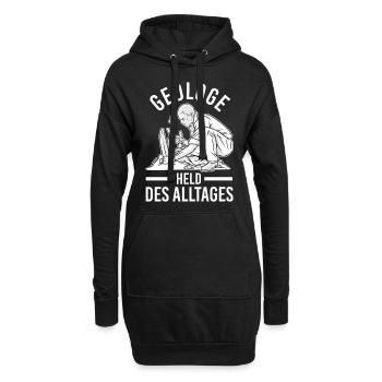 Geologie Fossiliensammler Fossilien Geologe - Hoodie-Kleid - Schwarz - Vorne