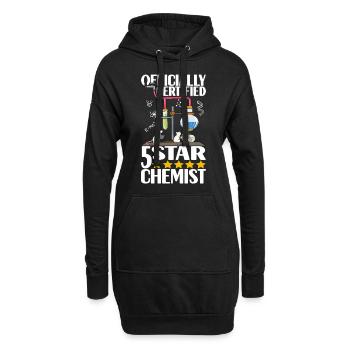 Chimiste chimiste - Sweat-shirt à capuche long Femme - noir - Devant