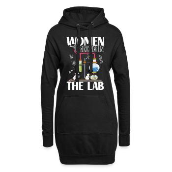 Chimiste chimiste - Sweat-shirt à capuche long Femme - noir - Devant