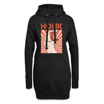 Honk Gans Farm Ei Vogeljäger - Hoodie-Kleid - Schwarz - Vorne