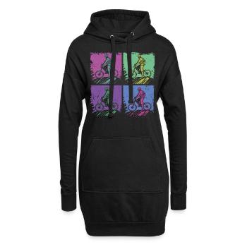 Enduro VTT VTT Équitation - Sweat-shirt à capuche long Femme - noir - Devant