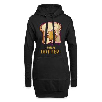 Erdnussbutter Pb&j Gelée de beurre de cacahuète Halloween - Sweat-shirt à capuche long Femme - noir - Devant