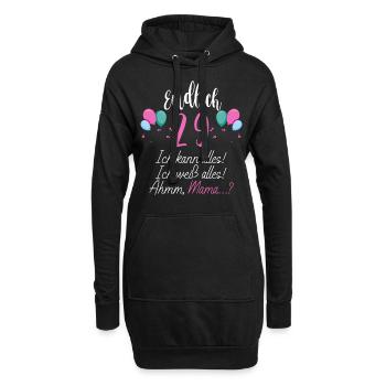Endlich 29 Ich Kann Alles Ich Weiß Alles - Hoodie-Kleid - Schwarz - Vorne