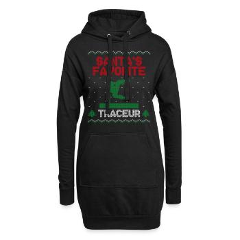 Parkour Free Running Traceur Ugly - Sweat-shirt à capuche long Femme - noir - Devant