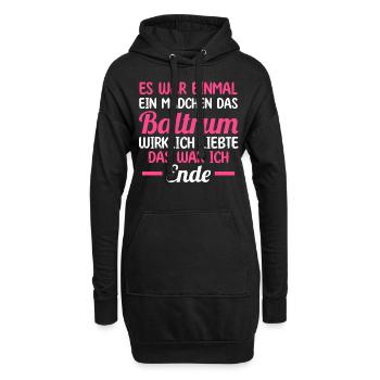 Nordsee Baltrum - Hoodie-Kleid - Schwarz - Vorne