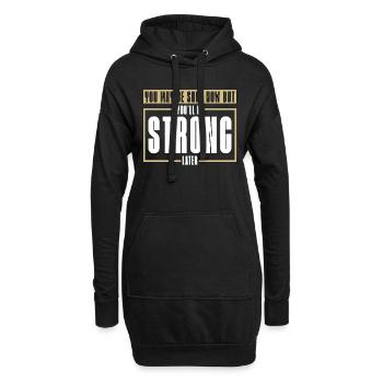 Kickboxing You May Be Sore Kickboxer Boxing Fight - Hoodie-Kleid - Schwarz - Vorne