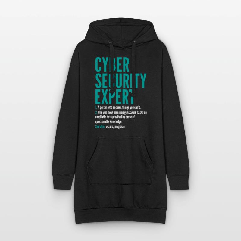 Cyber Security Expert Definition Coding Hacker Hoodie-Kleid