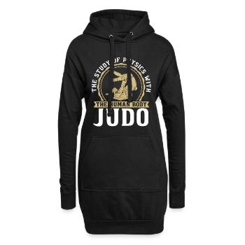 Judo L’étude de la physique Combattant Karaté Entraînement - Sweat-shirt à capuche long Femme - noir - Devant