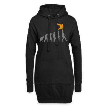Parkour Free Running Traceur - Hoodie-Kleid - Schwarz - Vorne