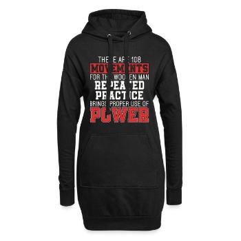 Wing Chun Il y a 108 mouvements combat de combattant - Sweat-shirt à capuche long Femme - noir - Devant