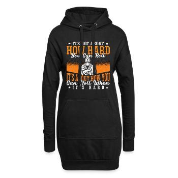 Jiu Jitsu It's Not About How Combat Fight Fighter - Hoodie-Kleid - Schwarz - Vorne