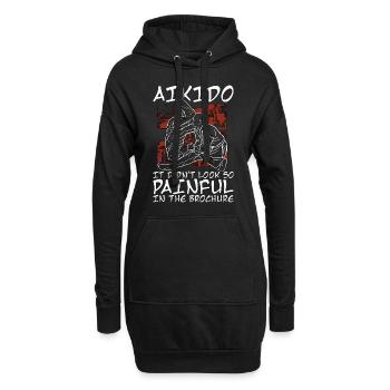 Aikido It Didn't Look So Painful Martial Samurai - Hoodie-Kleid - Schwarz - Vorne