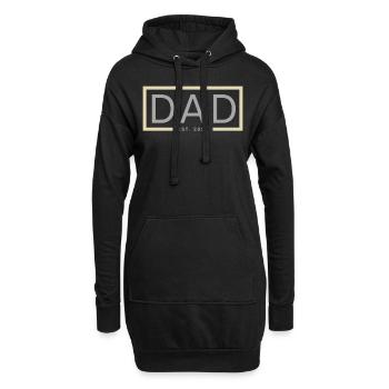 Dad 2022 Werdender Papa Vatertag Vater - Hoodie-Kleid - Schwarz - Vorne
