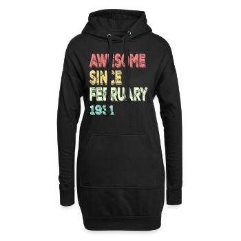 Awesome since March 1931 - Hoodie Dress - black - Front