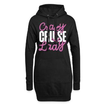 Bateau de croisière Vacances Fille Folle - Sweat-shirt à capuche long Femme - noir - Devant