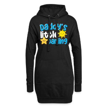 Daddy’s Little Darling Mignon Kiddie Sun Star Kid - Sweat-shirt à capuche long Femme - noir - Devant