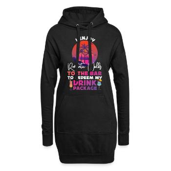 Vacances en bateau de croisière que j’apprécie - Sweat-shirt à capuche long Femme - noir - Devant
