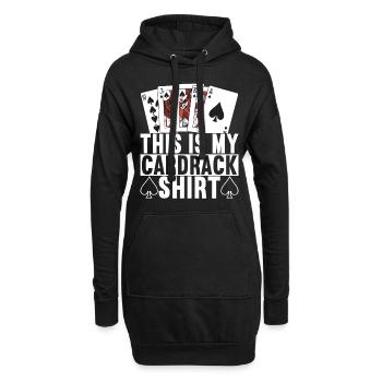 Poker Poker Player Casino - Sweat-shirt à capuche long Femme - noir - Devant