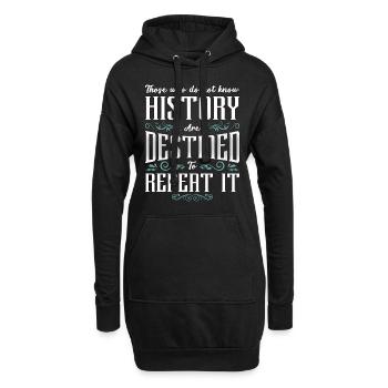 Historien Ceux qui font Professeur d’histoire Historiens - Sweat-shirt à capuche long Femme - noir - Devant