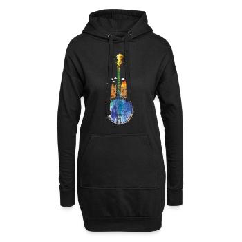 Banjo Shirts For Men Bluegrass Appalachia Folk - Hoodie-Kleid - Schwarz - Vorne