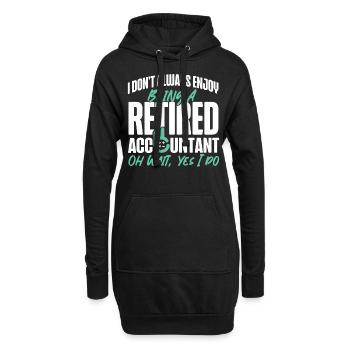 Comptable Comptable Comptable - Sweat-shirt à capuche long Femme - noir - Devant