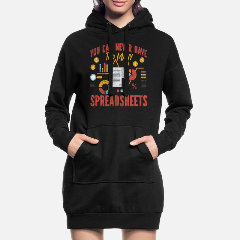 Comptable Comptable Comptable Sweat-shirt à capuche long Femme