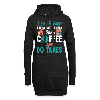 Comptable Comptable Comptable - Sweat-shirt à capuche long Femme - noir - Devant