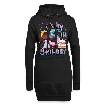 C’est mon 5ème anniversaire Melanin Kid Juneteenth - Sweat-shirt à capuche long Femme - noir - Devant