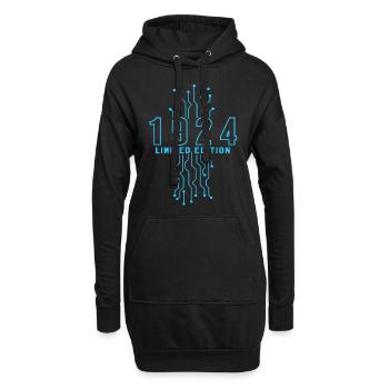 Geburtstag 1924 Gaming Limited Edition Gamer - Hoodie-Kleid - Schwarz - Vorne