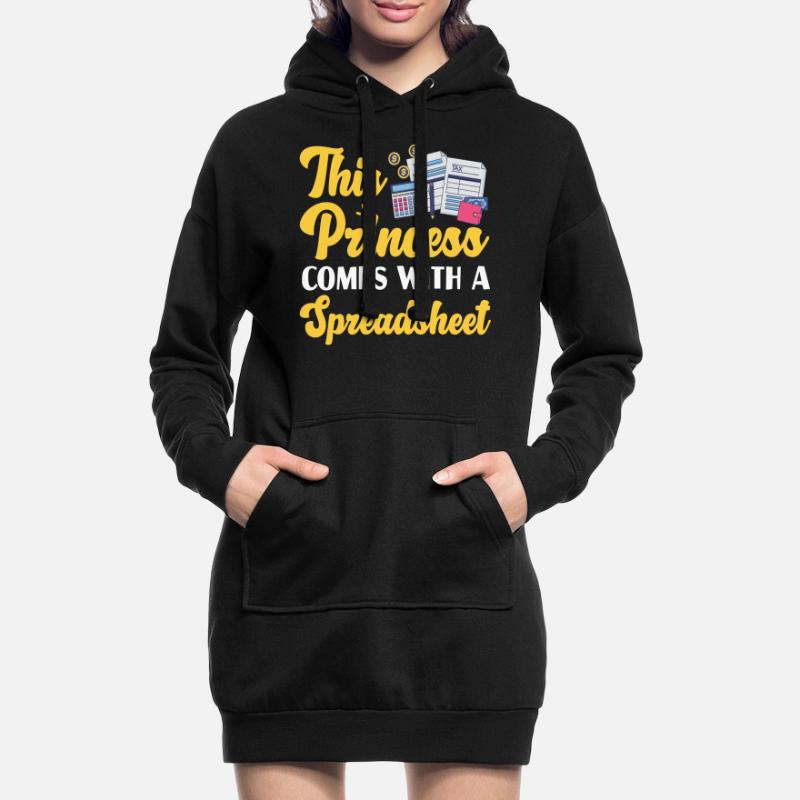 Comptable Comptable Comptable Sweat-shirt à capuche long Femme