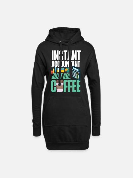Comptable Comptable Comptable - Sweat-shirt à capuche long Femme - noir