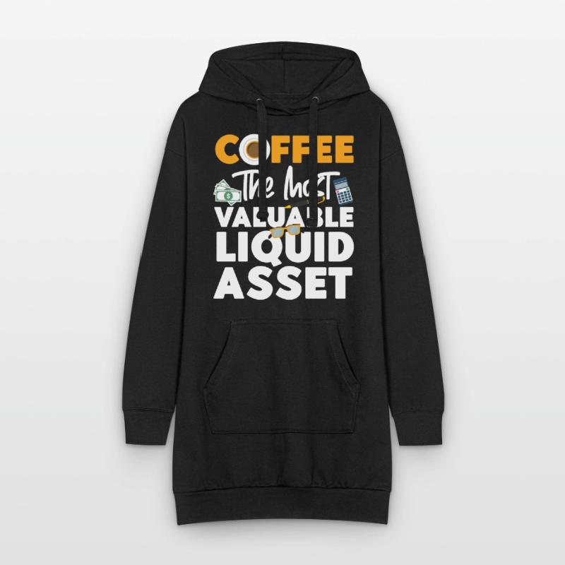 Comptable Comptable Comptable Sweat-shirt à capuche long Femme