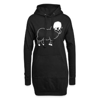 Éleveur de moutons Mignon Sheep Lover - Drôle de mouton - Sweat-shirt à capuche long Femme - noir - Devant