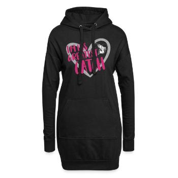 Pêche à la ligne Pêche - Sweat-shirt à capuche long Femme - noir - Devant