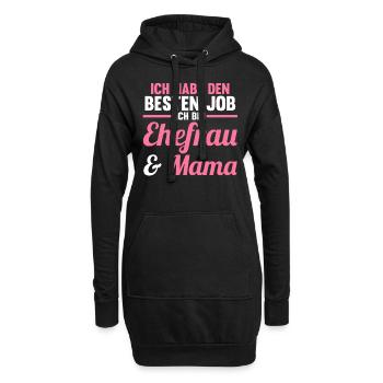 Mutter Mama - Hoodie-Kleid - Schwarz - Vorne