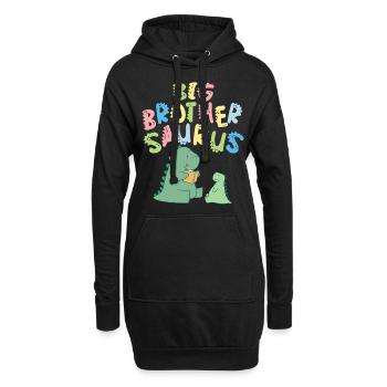 Großer Bruder Saurus Geschwister Herbivore - Hoodie-Kleid - Schwarz - Vorne