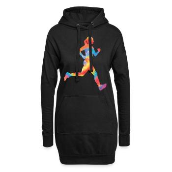 Running Runner Half Marathon Tie - Sweat-shirt à capuche long Femme - noir - Devant