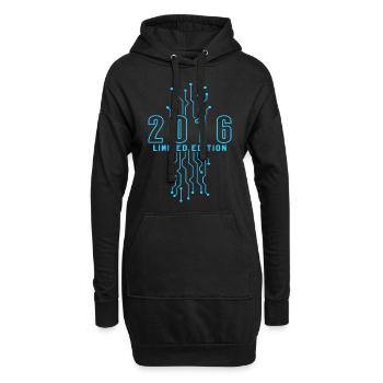 Geburtstag 2016 Gaming Limited Edition Gamer - Hoodie-Kleid - Schwarz - Vorne