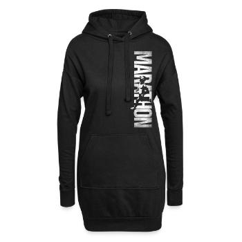Running Runner Semi-Marathon - Sweat-shirt à capuche long Femme - noir - Devant