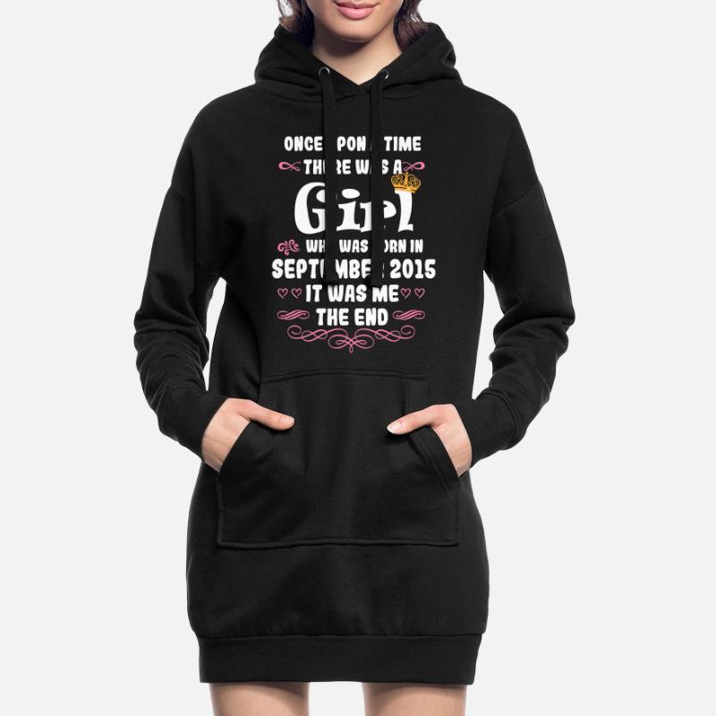 Es war einmal ein Mädchen. September 2015 Geburtst Hoodie-Kleid