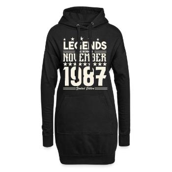 Legends Are Born In November 1987.Gift anniversary - Hoodie Dress - black - Front