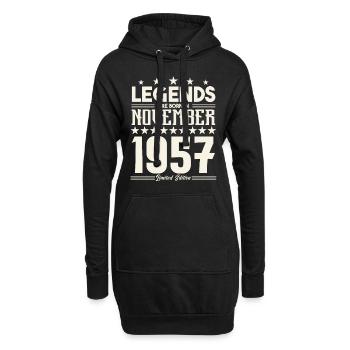 Legends Are Born In November 1957.Gift anniversary - Hoodie Dress - black - Front
