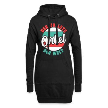 Patenonkel Pate Onkel - Hoodie-Kleid - Schwarz - Vorne