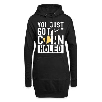 Cornhole Player Cornhole Board - Hoodie Dress - black - Front