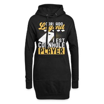 Cornhole Player Cornhole Board - Hoodie Dress - black - Front