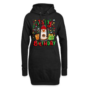 Es Ist Mein 8. Geburtstag Xmas Geschenk 8. - Hoodie-Kleid - Schwarz - Vorne