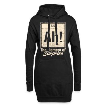Chimiste de laboratoire Chimie Profession Élément jeu de mots - Sweat-shirt à capuche long Femme - noir - Devant